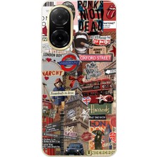 TechTree Redmi A5 Uyumlu Londra Baskılı Silikon Kılıf