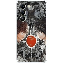 TechTree Vivo V30 Lite Uyumlu Death Note Kapak Tasarımlı Baskılı Silikon Kılıf