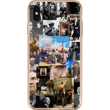 TechTree iPhone Xs Max Uyumlu Atatürk Cumhuriyet Baskılı Silikon Kılıf