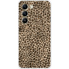 TechTree Vivo V30 Lite Uyumlu Leopar Tasarımlı Baskılı Silikon Kılıf