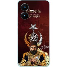 TechTree Vivo Y22S - Y35 Uyumlu Abdülhamid Han Baskılı Silikon Kılıf