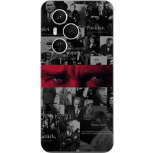TechTree Honor 400 Pro Uyumlu Atatürk Gözler Tasarım Baskılı Silikon Kılıf