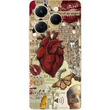 TechTree Infinix Hot 40-Hot 40 Pro Uyumlu Vampire Diaries Vintage Baskılı Silikon Kılıf