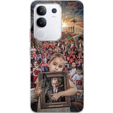 TechTree Vivo Y29 Uyumlu Anıtkabir Atatürk Portre Baskılı Silikon Kılıf
