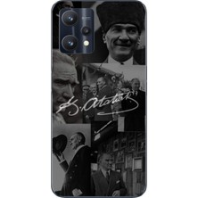 TechTree Realme 9 Pro Uyumlu Kemal Atatürk Imza Baskılı Silikon Kılıf