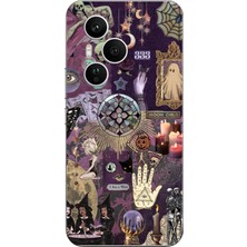 TechTree Honor 400 Pro Uyumlu Hallowen Cadılar Astroloji Baskılı Silikon Kılıf