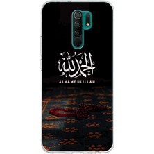TechTree Redmi 9 Uyumlu Elhamdülillah Tesbih Baskılı Silikon Kılıf