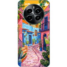 TechTree Realme 12 Pro - Pro Plus Uyumlu Renkli Sanat Sokak Silikon Kılıf