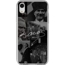 TechTree iPhone Xr Uyumlu Kemal Atatürk Imza Baskılı Silikon Kılıf