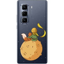 TechTree Infinix Hot 50 Pro Plus Uyumlu Küçük Prens Gezegen Boa Tasarımlı Baskılı Silikon Kılıf