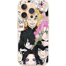 TechTree iPhone 16 Pro Uyumlu Demon Slayer Manga Baskılı Silikon Kılıf