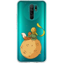 TechTree Redmi 9 Uyumlu Küçük Prens Gezegen Boa Tasarımlı Baskılı Silikon Kılıf