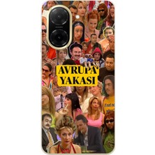 TechTree Redmi A5 Uyumlu Avrupa Yakası Baskılı Silikon Kılıf