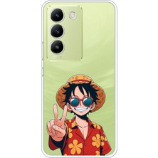 TechTree Vivo V30 Lite Uyumlu Monkey D. Luffy Tasarımlı Baskılı Silikon Kılıf
