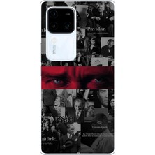 TechTree Vivo V30 Uyumlu Atatürk Gözler Tasarım Baskılı Silikon Kılıf