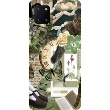 TechTree Samsung Galaxy Note 10 Lite Uyumlu Yeşil Estetik Pano Kolaj Baskılı Silikon Kılıf