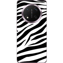TechTree Honor Magic 7 Lite Uyumlu Zebra Tasarımlı Baskılı Silikon Kılıf
