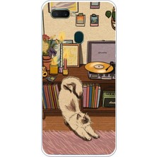 TechTree Oppo A5S-AX7-A12 Uyumlu Nostaljik Köpek Tasarımlı Baskılı Silikon Kılıf