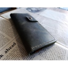 Mahfuz Kesimden Dikime Tamamen El Emeği Gerçek Deri Cüzdan 12 Kart 2 Banknot Alanı (19.4cm*8,5cm) Nul1