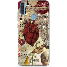 TechTree Samsung Galaxy A11 - M11 Uyumlu Vampire Diaries Vintage Baskılı Silikon Kılıf