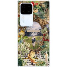 TechTree Vivo V30 Uyumlu Yeşil Doğa Baskılı Silikon Kılıf