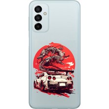 TechTree Samsung Galaxy M14 Uyumlu Gtr Ejderha Tasarımlı Baskılı Silikon Kılıf