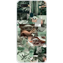 TechTree Oppo A5S-AX7-A12 Uyumlu Yoda Kolaj Baskılı Silikon Kılıf