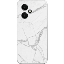 TechTree Honor 400 Uyumlu Gri Mermer Baskılı Silikon Kılıf