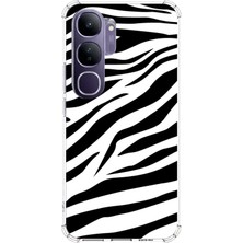 TechTree Vivo V40 Lite Uyumlu Zebra Tasarımlı Baskılı Silikon Kılıf