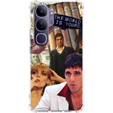 TechTree Vivo V40 Lite Uyumlu The Worlds Is Yours Tasarımlı Baskılı Silikon Kılıf