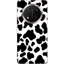 TechTree Honor Magic 7 Lite Uyumlu Inek Desenli Tasarımlı Baskılı Silikon Kılıf