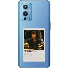 TechTree Oneplus 9 Uyumlu Scarface Mini Poster Tasarımlı Baskılı Silikon Kılıf