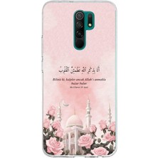 TechTree Redmi 9 Uyumlu Rad Suresi Cami ve Güller Baskılı Silikon Kılıf