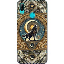 TechTree Huawei P Smart 2019 Uyumlu Yalnız Kurt Göktürk Baskılı Silikon Kılıf