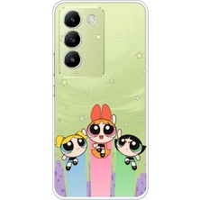 TechTree Vivo V30 Lite Uyumlu Powerpuff Girls Tasarımlı Baskılı Silikon Kılıf