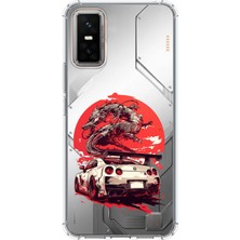TechTree Infinix Gt 30 Pro Uyumlu Gtr Ejderha Tasarımlı Baskılı Silikon Kılıf