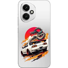 TechTree Honor 400 Uyumlu Gtr Güneş Ejderha Tasarımlı Baskılı Silikon Kılıf