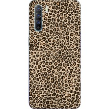 TechTree Oppo Reno 3 - A91 Uyumlu Leopar Tasarımlı Baskılı Silikon Kılıf