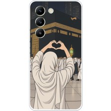 TechTree Vivo V30 Lite Uyumlu Kabe Aşkı Baskılı Silikon Kılıf