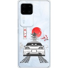 TechTree Vivo V30 Uyumlu S2000 Tasarımlı Baskılı Silikon Kılıf