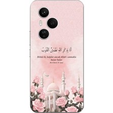 TechTree Honor 400 Pro Uyumlu Rad Suresi Cami ve Güller Baskılı Silikon Kılıf