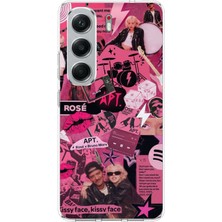 TechTree Tecno Camon 40 Uyumlu Blackpink Kolaj Baskılı Silikon Kılıf