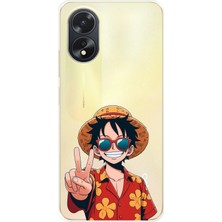 TechTree Oppo A38 Uyumlu Monkey D. Luffy Tasarımlı Baskılı Silikon Kılıf