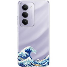 TechTree Redmi 15 4g Uyumlu Kanagawa Oki Nami Ura Dalgası Tasarımlı Baskılı Silikon Kılıf
