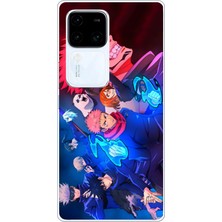 TechTree Vivo V30 Uyumlu Jujutsu Kaisen Baskılı Silikon Kılıf