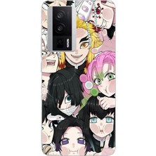 TechTree Poco F5 Pro Uyumlu Demon Slayer Manga Baskılı Silikon Kılıf