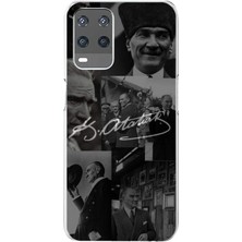 TechTree Oppo A54 Uyumlu Kemal Atatürk Imza Baskılı Silikon Kılıf
