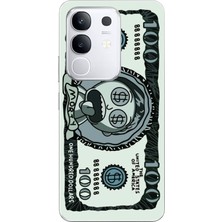 TechTree Vivo Y29 Uyumlu Morty Dolar Baskılı Silikon Kılıf