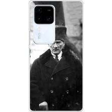 TechTree Vivo V30 Uyumlu Mustafa Kemal Atatürk Portre Baskılı Silikon Kılıf