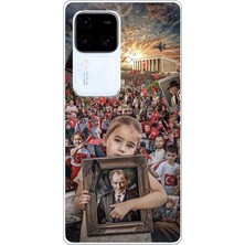 TechTree Vivo V30 Uyumlu Anıtkabir Atatürk Portre Baskılı Silikon Kılıf